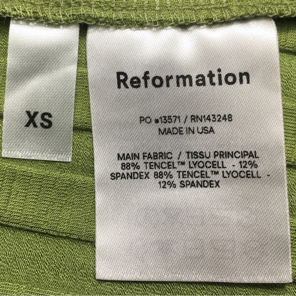 Reformation Green Mini Dress - Picture 10 of 11